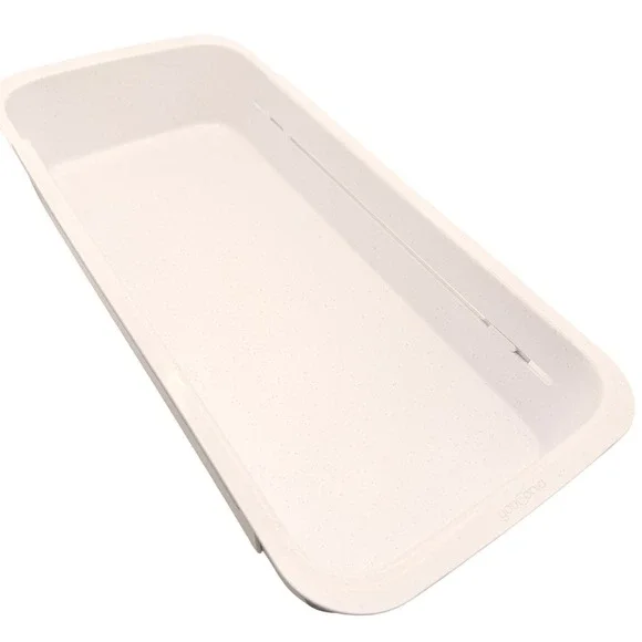 YouCopia Expandable Drawer Organizer Tray White Speckled Home Storage Utensil