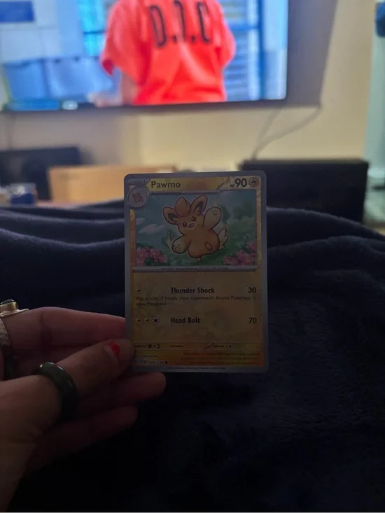 Pokemon Pawmo Trading Card - Yellow Artwork