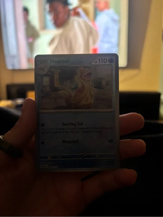 Pokemon Floatzel Holo Blue Card