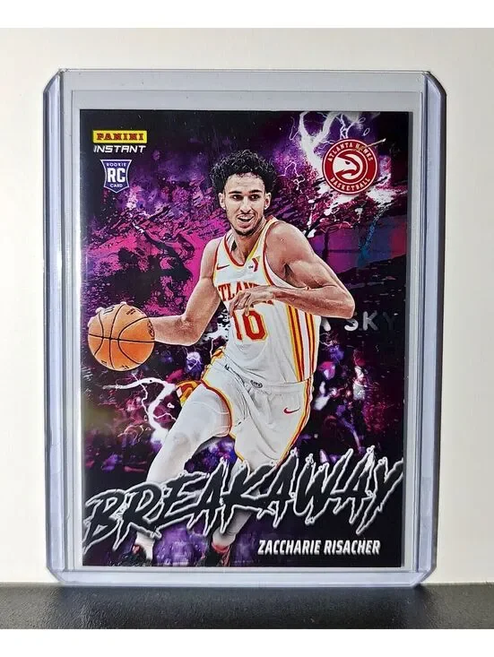 Zaccharie Risacher Rookie 2024-25 Panini NBA #1 Breakaway Card Hawks 1/1355