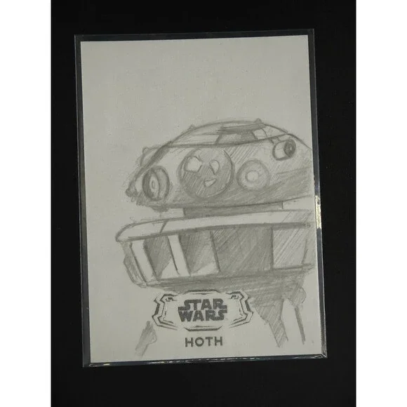 Hoth Imperial Probe Droid 2025 Topps Star Wars Art Mike Dalzell sketch card