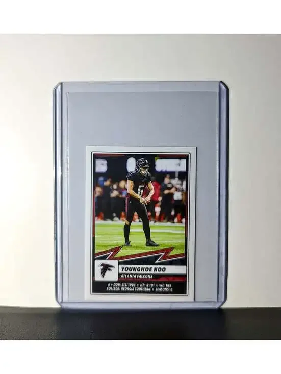 Younghoe Koo 2025 Panini NFL #436 Sticker Atlanta Falcons