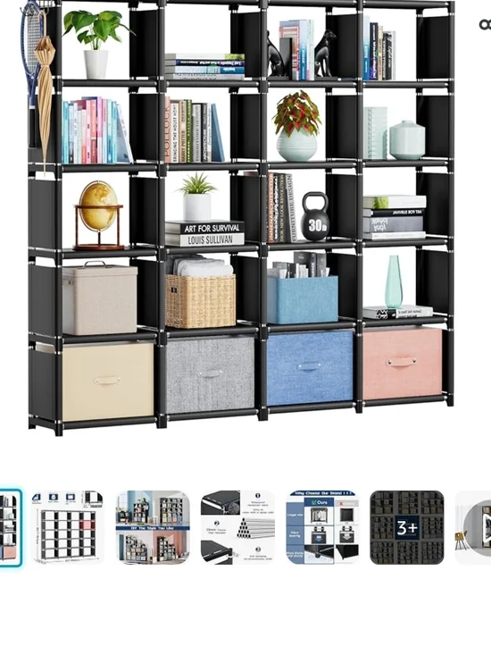 60x63 Inch 20 Cube Storage Organizer