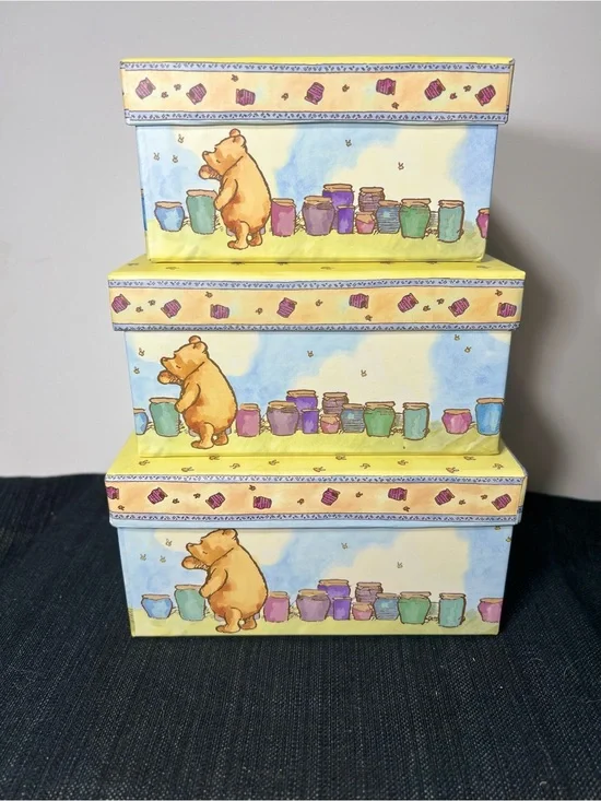 Classic Winnie the Pooh Nesting Gift Boxes Set of 3 🍯🐝