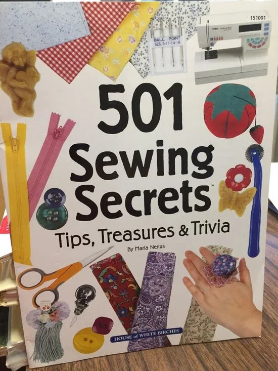 VTG 501 Sewing Secrets Tips Treasures & Trivia Book Maria Nerius Craft Projects