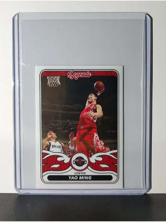 Yao Ming Legends 2024-25 Panini NBA #502 Sticker Card Houston Rockets