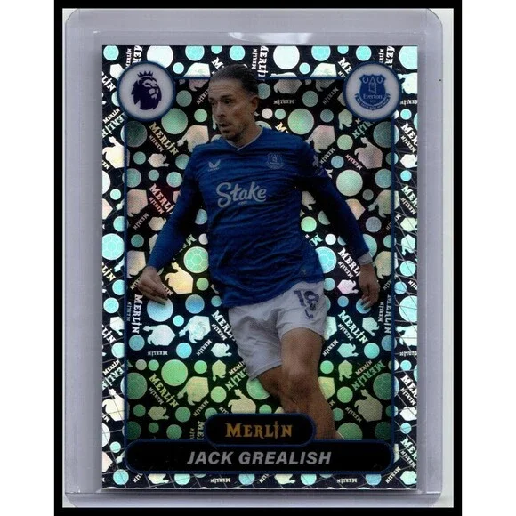 Jack Grealish #83 Everton Vintage Merlin Refractor Base