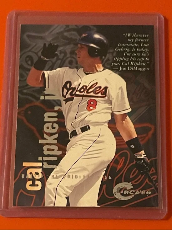 Cal Ripken Jr #8 1996 Circa Baseball Trading Card