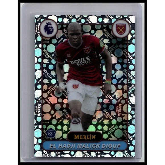 El Hadji Malick Diouf #181 West Ham United Vintage Merlin Refractor Base