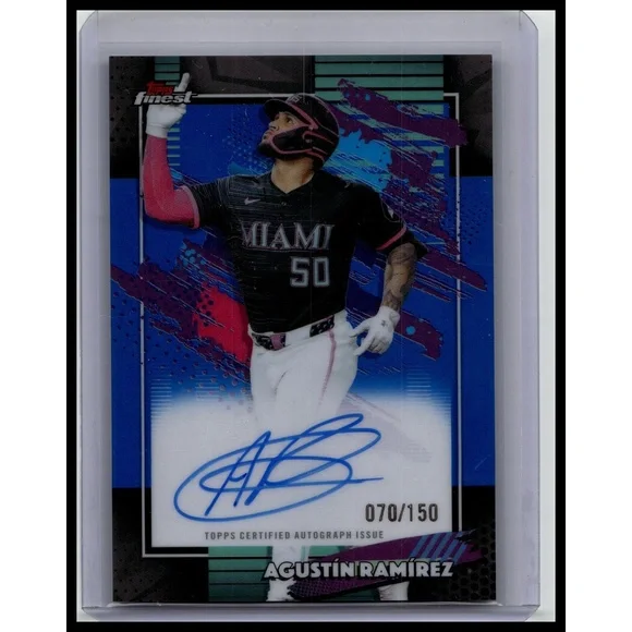 2026 Finest Agustín Ramírez #FA-AR Miami Marlins Base