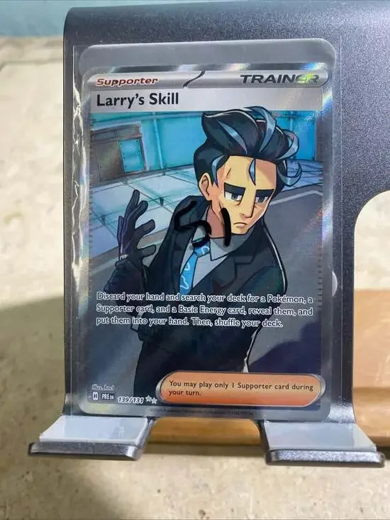 Larry's Skill 139/131 Prismatic Evolutions Full Art Ultra Rare Pokemon Card nm