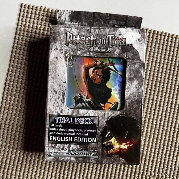 Weis Schwarz Attack on Titan Trial Deck English Edition 50 Cards Bushiroad TCG
