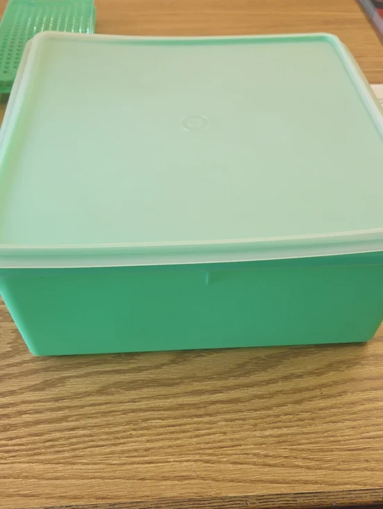 Tupperware Mint Green Square Food Storage Container 13