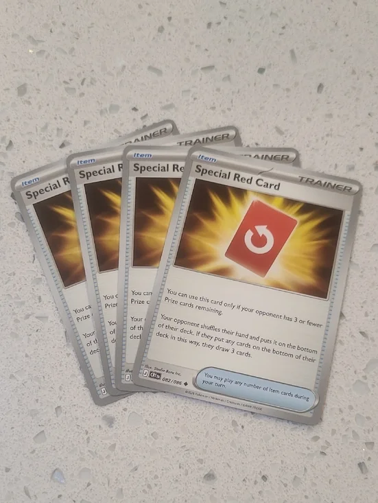 Pokemon Chaos Rising Special Red Card Lot Of 4