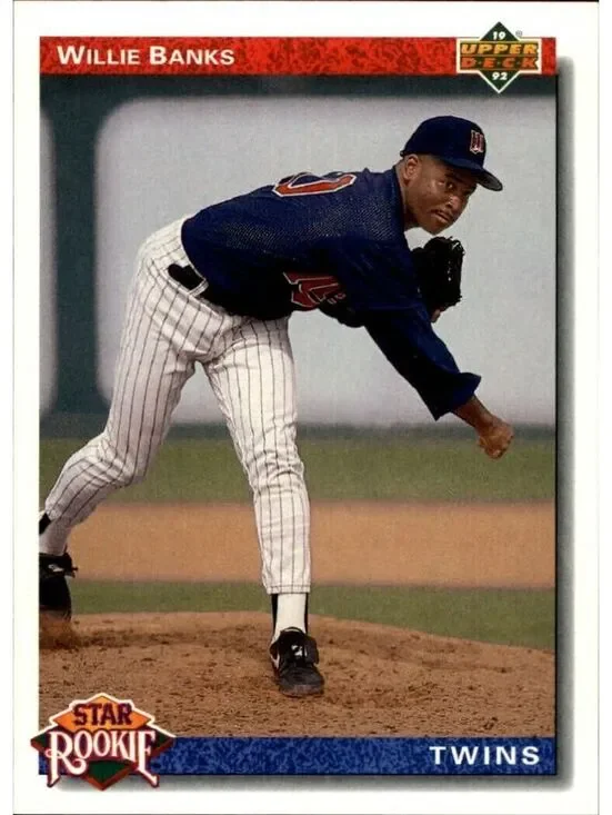 Willie Banks 1992 Upper Deck MLB #14 Star Rookies Baseball Card Minnesota Twins