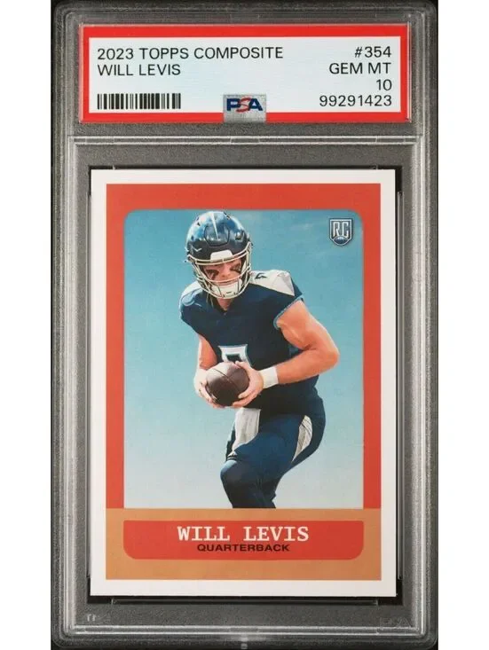 Will Levis 2023 Topps Heritage NFL #354 Rookie Football Card PSA 10 Gem Mint