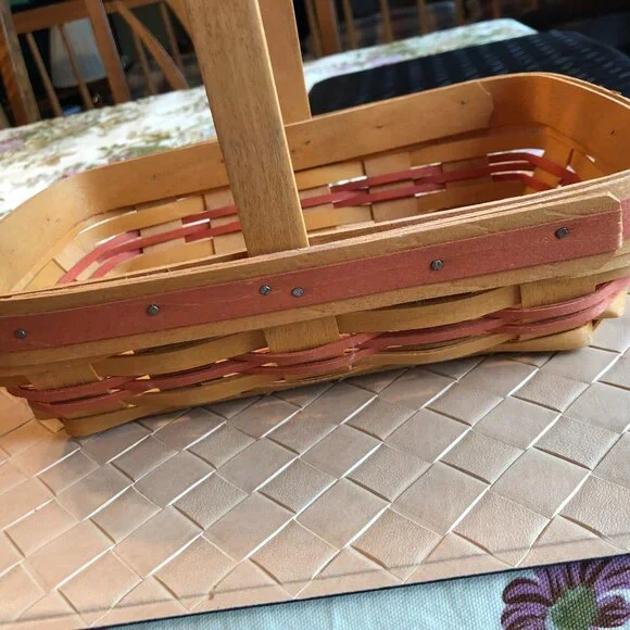 Longaberger Rectangle Basket Handwoven 2000 Century Celebration