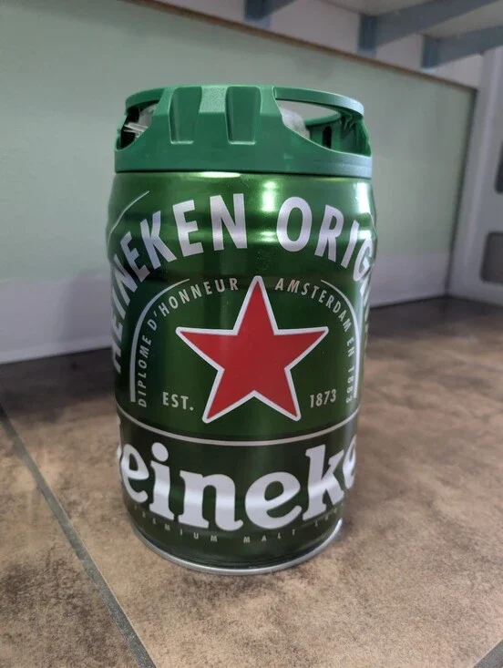Brand New Large Stash Can Safe - Heineken Mini Keg