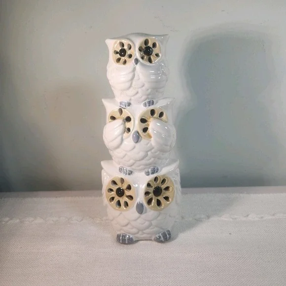 New Adorable Ceramic Owl Potpourri Holder Figurine Owls Statue