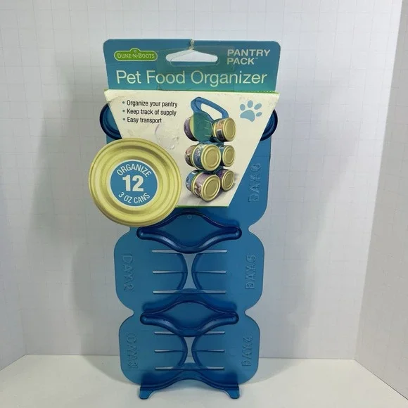 Duke N‎ Boots Pantry Pack Pet Food Organizer Holds 12 3oz Cans Blue