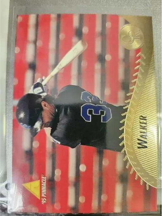 Larry Walker - 1995 Pinnacle #372 Colorado Rockies - HOF - RAW Mint