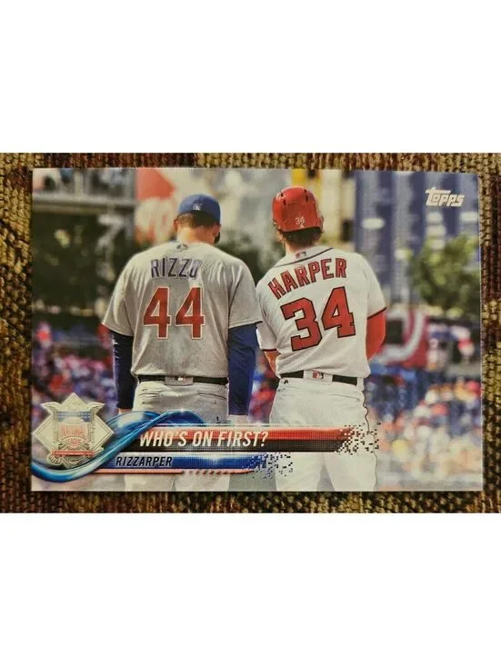 Bryce Harper / Anthony Rizzo - 2018 Topps #126 - Who's on first - RAW Mint