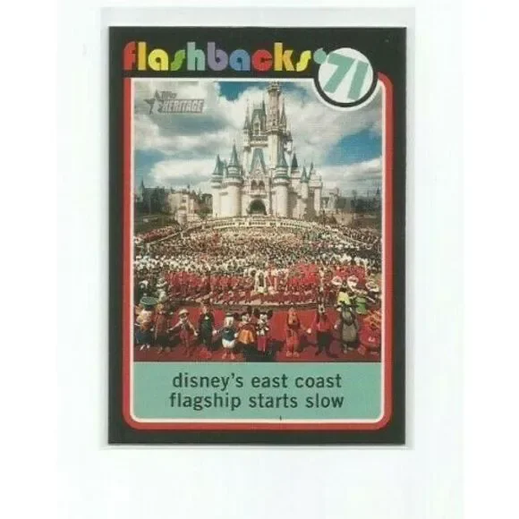 Walt Disney World Opens 2020 Topps Heritage Flashbacks Baseball Card #NF1