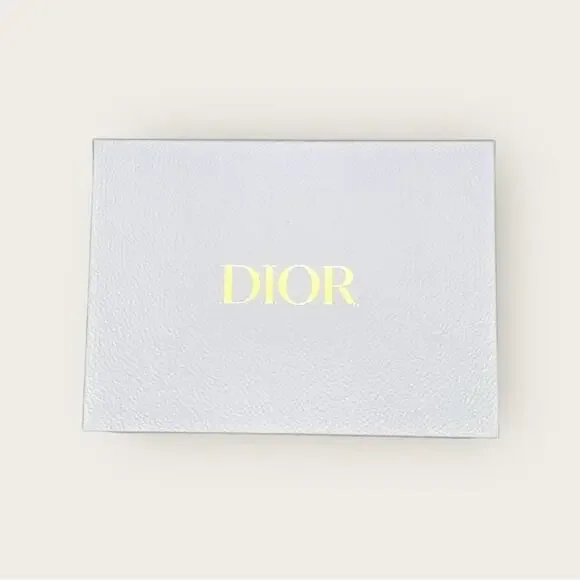 Dior | Textured Storage Box | White/Gold | W12.5 x H9 x D4.5 inch