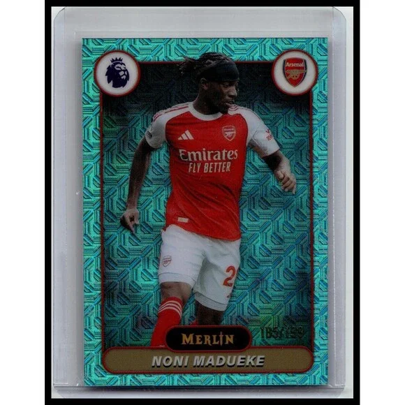 2026 Merlin Premier League #15 Noni Madueke Aqua Mojo Refractor #/199
