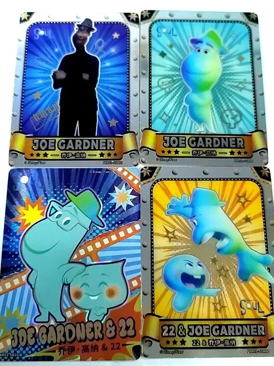 Soul Disney 100 Pixar 37th Anniversary Oscars Trading Card Complete 4 Lot Set