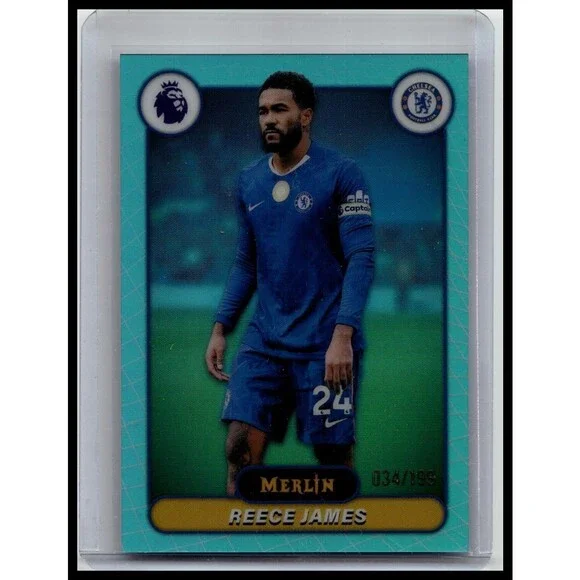 2026 Merlin Premier League #62 Reece James Aqua Refractor #/199