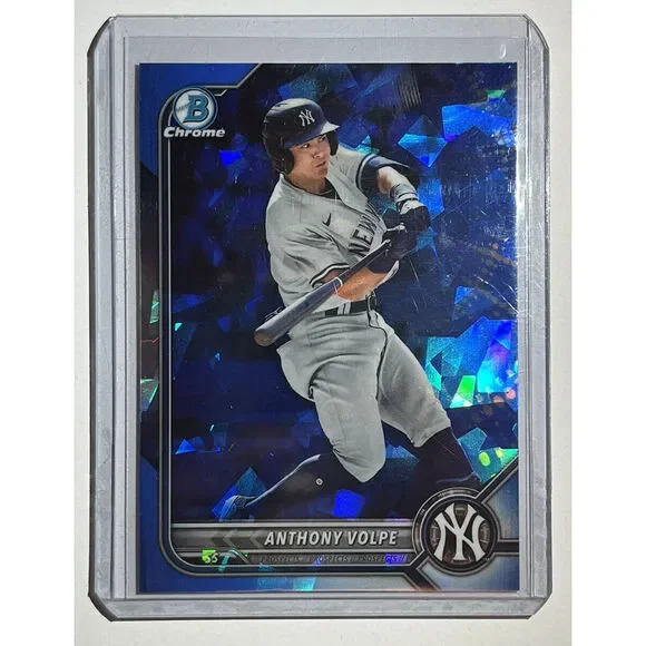2022 Bowman Chrome Draft SAPPHIRE ANTHONY VOLPE Prospect #BDC-68 Yankees