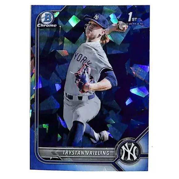 2022 Bowman Chrome Sapphire - Trystan Vrieling Card #BDC-43 New York Yankees