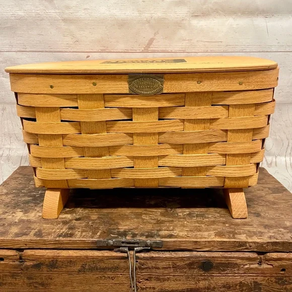 Ivory Soap Commemorative Footed Basket by Peterboro Basket Co.