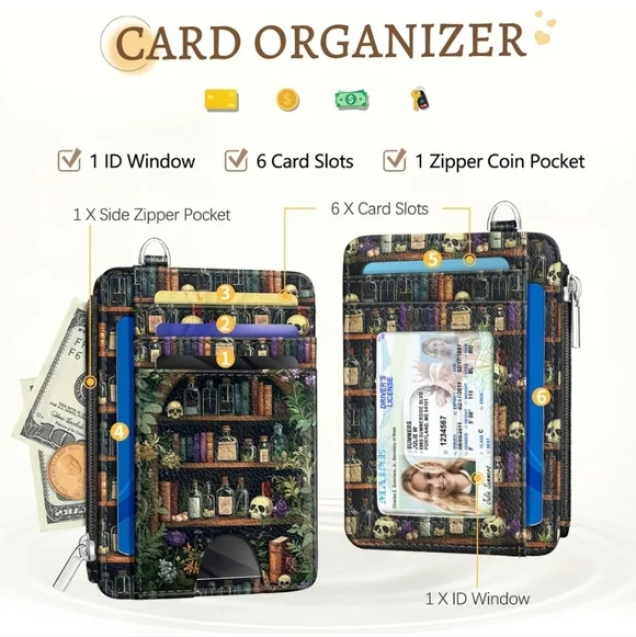 Colorful Card Organizer Wallet