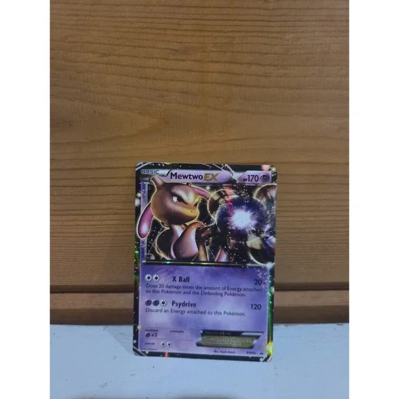 Mewtwo EX BW45 Black & White Promo Holo 170 HP X Ball Psydrive Pokémo Card