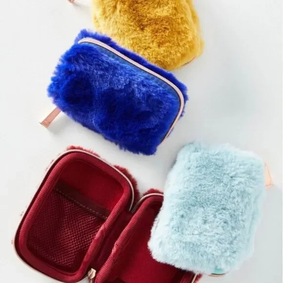 Faux Fur Earbud Case