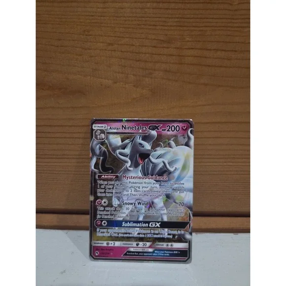Alolan Ninetales GX - 132/214 - Pokemon Lost Thunder Sun & Moon Rare Card NM
