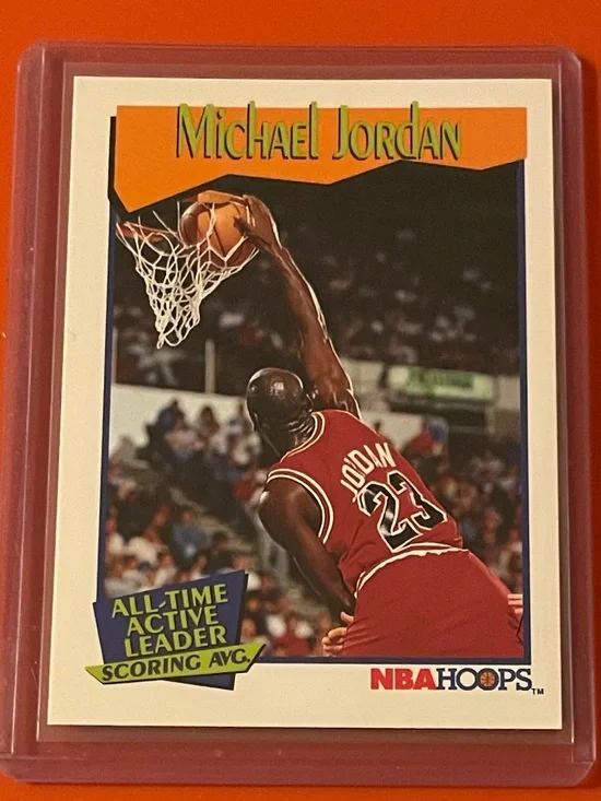 Michael Jordan #536 1991-92 NBA Hoops Basketball Trading Card