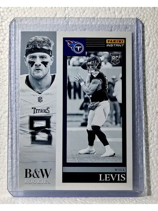 Will Levis 2023 Panini NFL #4 Black & White Rookies Card Tennessee Titans 1/216