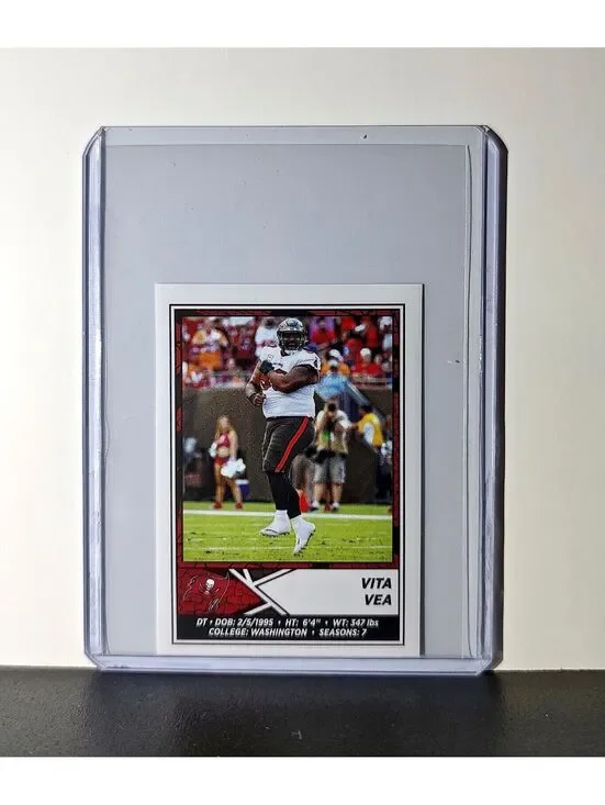 Vita Vea 2024 Panini NFL Sticker #480 Tampa Bay Buccaneers