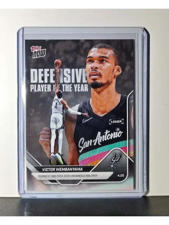 Victor Wembanyama 2025-26 Topps Now #DPOY Defensive Player of the Year Spurs