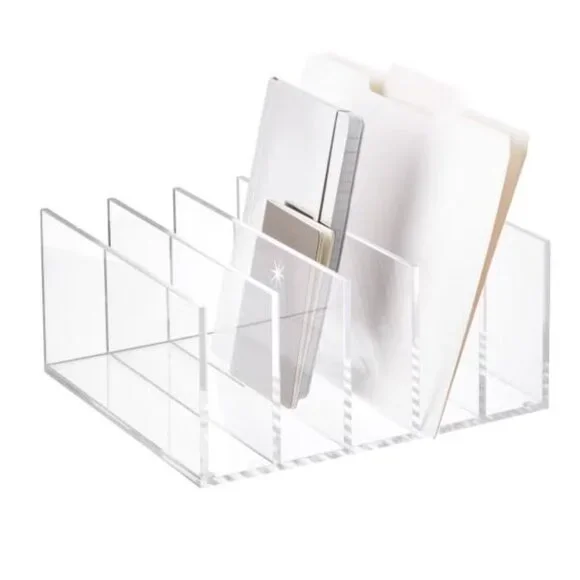 Clear Acrylic Organizer Divider Tray - 5 Slots