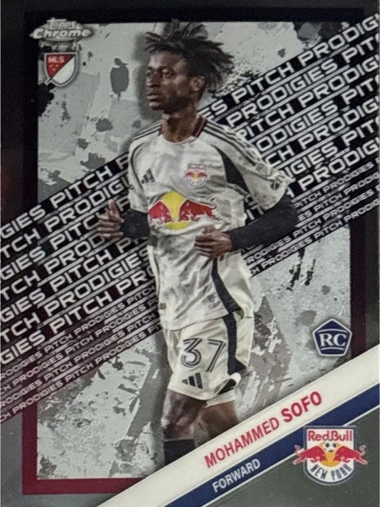 Topps Chrome Mohammed Sofo Rookie New York Soccer Card