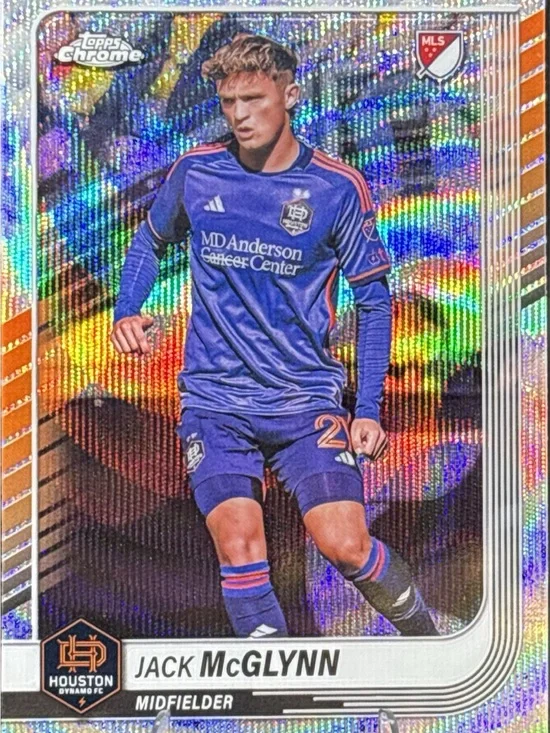 Topps Chrome Jack McGlynn Soccer Card - Refractor