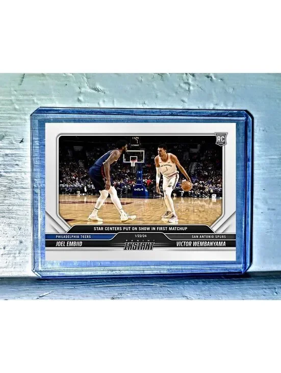 Victor Wembanyama / Joel Embiid 2023-24 Panini #268 NBA Rookie Card