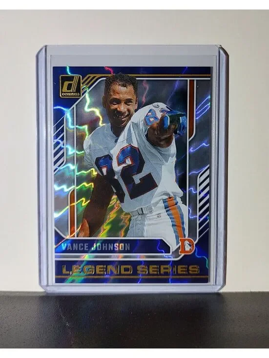 Vance Johnson 2024 Panini Donruss NFL #18 Legend Series Refractor Card Broncos