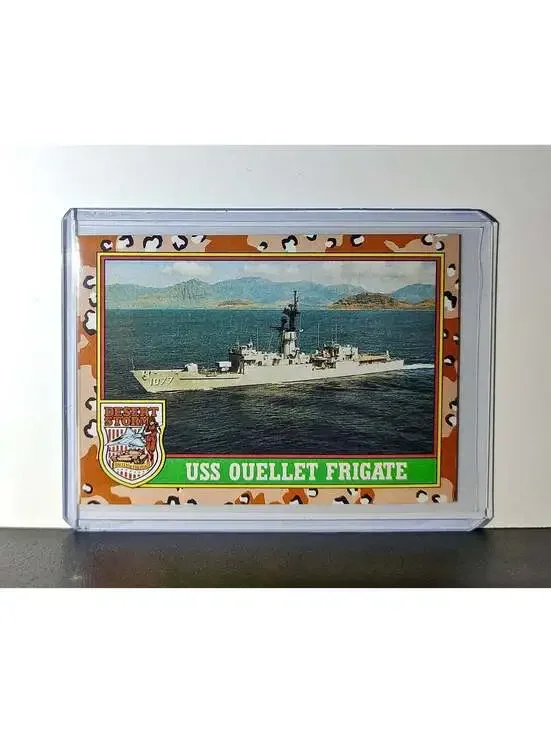 USS Ouellet (Frigate) 1991 Topps Desert Storm #61 Card