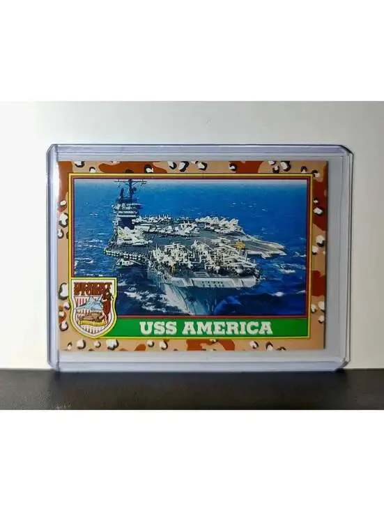 USS America 1991 Topps Desert Storm #57 Card