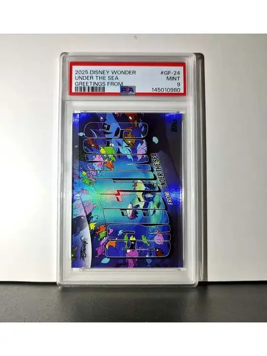Under the Sea 2025 Topps Disney #GF-24 Greetings From The Little Mermaid PSA 9